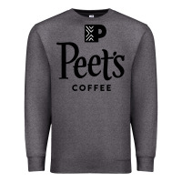 Charcoal Heather Coffee Art Premium Sweatshirt - artisFamous
