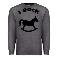 Charcoal Heather i rock funny Premium Sweatshirt - artisFamous