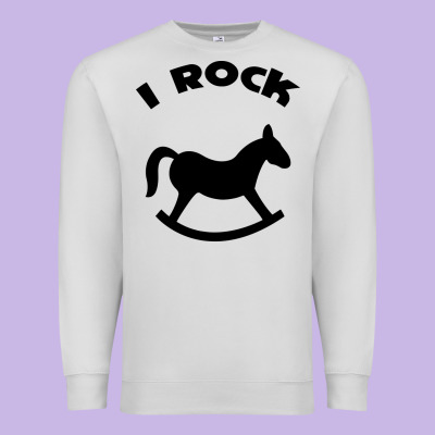 I Rock Funny Premium Sweatshirt Designed By Artisfamous