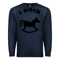 Navy i rock funny Premium Sweatshirt - artisFamous