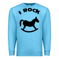 Ocean Blue i rock funny Premium Sweatshirt - artisFamous