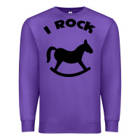 Purple i rock funny Premium Sweatshirt - artisFamous