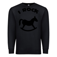 Black i rock funny Premium Sweatshirt - artisFamous