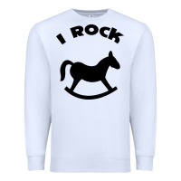 White i rock funny Premium Sweatshirt - artisFamous