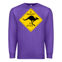 Purple no kangaroos in austria Premium Sweatshirt - artisFamous