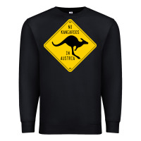 Black no kangaroos in austria Premium Sweatshirt - artisFamous