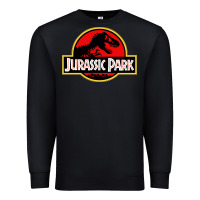 Black jurassicc park cartoon Premium Sweatshirt - artisFamous