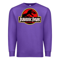 Purple jurassicc park cartoon Premium Sweatshirt - artisFamous