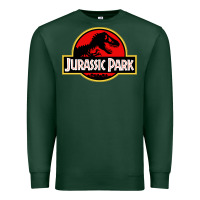 Sports Green jurassicc park cartoon Premium Sweatshirt - artisFamous