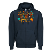 Navy one thankful papa Zipper Hoodie - JahusDesignShop