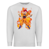 Dove Grey goku super sayan Premium Sweatshirt - artisFamous