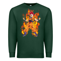 Sports Green goku super sayan Premium Sweatshirt - artisFamous
