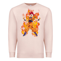 Pale Pink goku super sayan Premium Sweatshirt - artisFamous