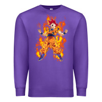 Purple goku super sayan Premium Sweatshirt - artisFamous