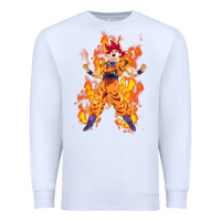 White goku super sayan Premium Sweatshirt - artisFamous