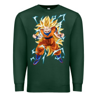 Sports Green super saiyan Premium Sweatshirt - artisFamous