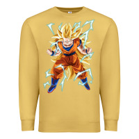 Antique Gold super saiyan Premium Sweatshirt - artisFamous