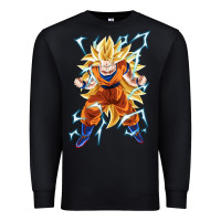 Black super saiyan Premium Sweatshirt - artisFamous