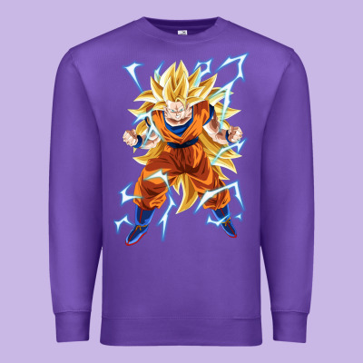 Super Saiyan Premium Sweatshirt Designed By Artisfamous