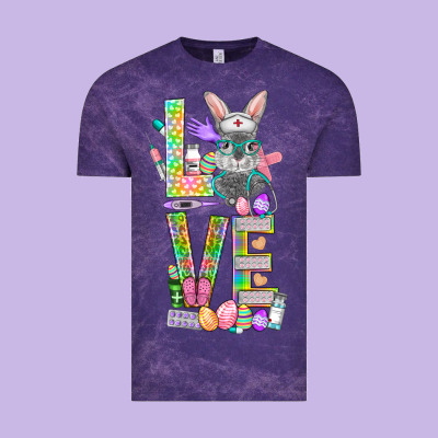 Love Easter Nurse Vintage Tee Designed By Bundleandbundleshop