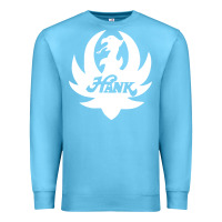 Ocean Blue white and black hank art Premium Sweatshirt - artisFamous