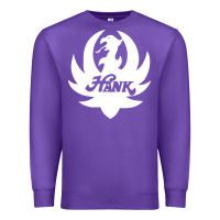 Purple white and black hank art Premium Sweatshirt - artisFamous