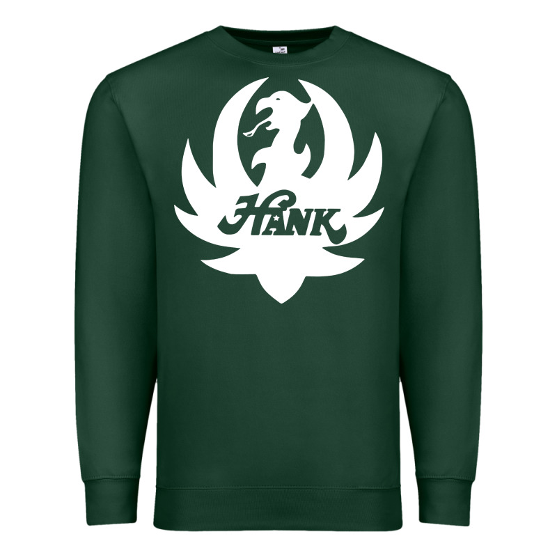 White And Black Hank Art Premium Sweatshirt by artisFamous | Teevron