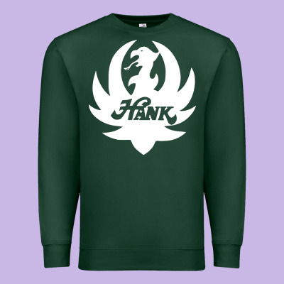 White And Black Hank Art Premium Sweatshirt Designed By Artisfamous