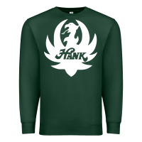 Sports Green white and black hank art Premium Sweatshirt - artisFamous