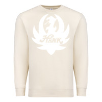 Sandshell white and black hank art Premium Sweatshirt - artisFamous