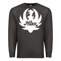 Smoke white and black hank art Premium Sweatshirt - artisFamous