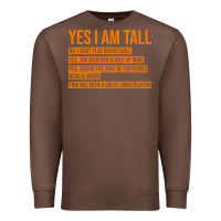 Chestnut yes i am tall Premium Sweatshirt - artisFamous