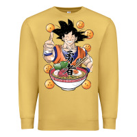 Antique Gold Saiyan Ramen Premium Sweatshirt - artisFamous