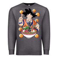 Charcoal Heather Saiyan Ramen Premium Sweatshirt - artisFamous