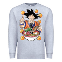 Heather Grey Saiyan Ramen Premium Sweatshirt - artisFamous