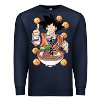 Navy Saiyan Ramen Premium Sweatshirt - artisFamous