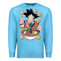 Ocean Blue Saiyan Ramen Premium Sweatshirt - artisFamous