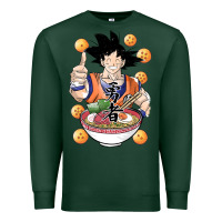 Sports Green Saiyan Ramen Premium Sweatshirt - artisFamous
