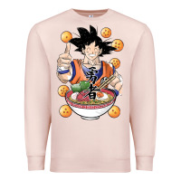 Pale Pink Saiyan Ramen Premium Sweatshirt - artisFamous