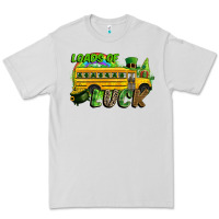 Dove Grey Loads of luck School bus Premium Tee - CowGirlArtShop