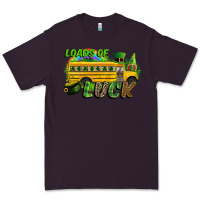 Plum Loads of luck School bus Premium Tee - CowGirlArtShop