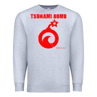 Heather Grey tsunami bomb trust no one Premium Sweatshirt - artisFamous