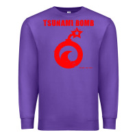 Purple tsunami bomb trust no one Premium Sweatshirt - artisFamous