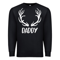 Black Daddy Deer Premium Sweatshirt - artisFamous