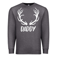 Charcoal Heather Daddy Deer Premium Sweatshirt - artisFamous