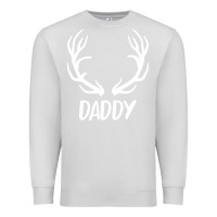 Dove Grey Daddy Deer Premium Sweatshirt - artisFamous