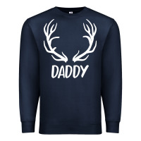 Navy Daddy Deer Premium Sweatshirt - artisFamous