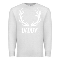 Oatmeal Heather Daddy Deer Premium Sweatshirt - artisFamous