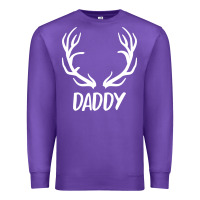 Purple Daddy Deer Premium Sweatshirt - artisFamous