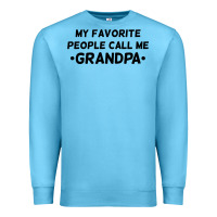 Ocean Blue my favorite people call me grandpa black Premium Sweatshirt - artisFamous